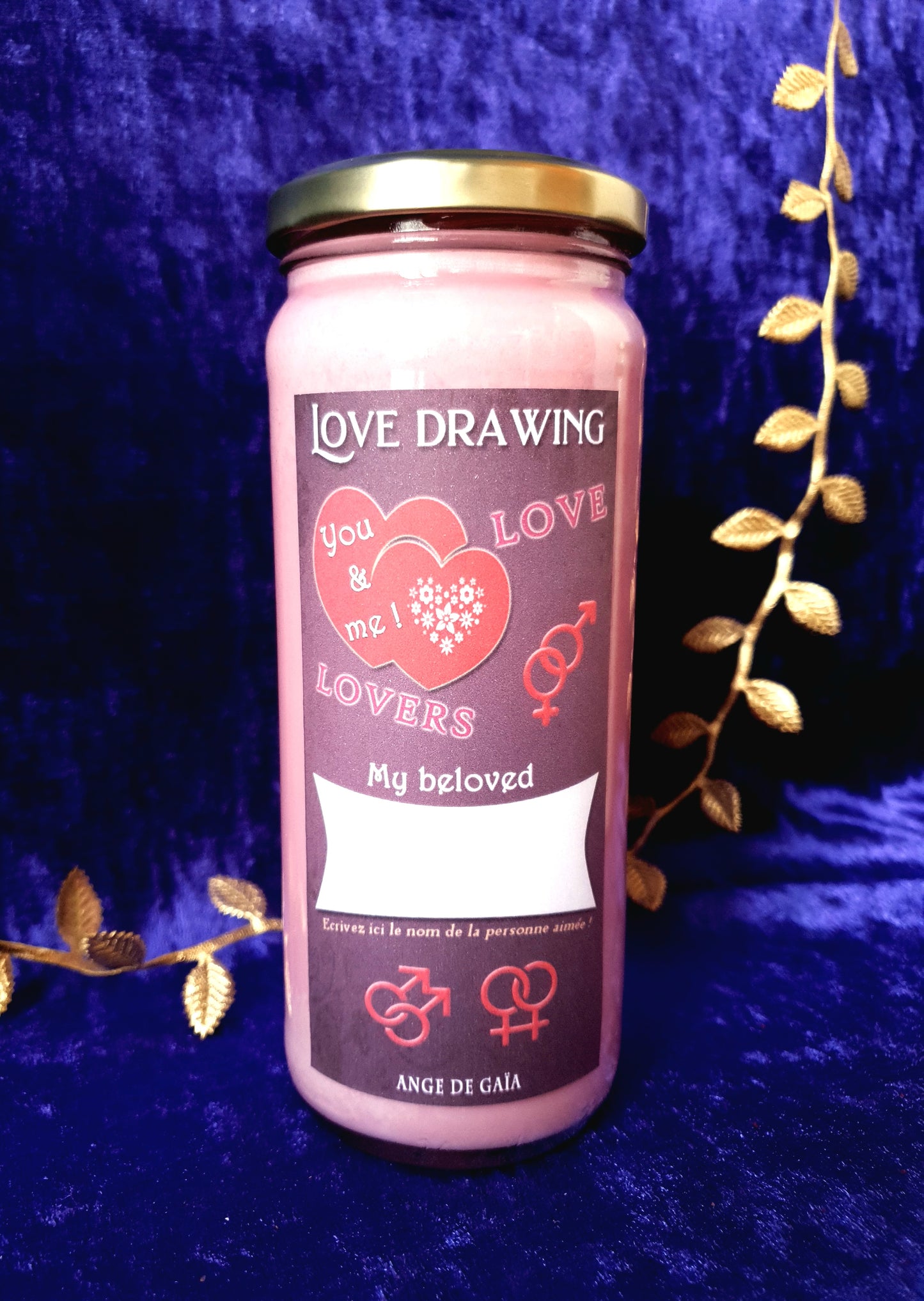 Bougie hoodoo 7 days candle Love Drawing, pour attirer l'amour. 