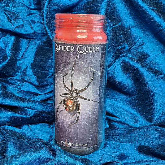 bougie rituel produit hoodoo 7 days candle spider queen veuve noire