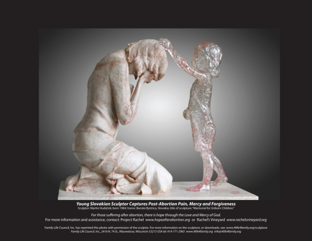 Statue de compassion pour l'avortement